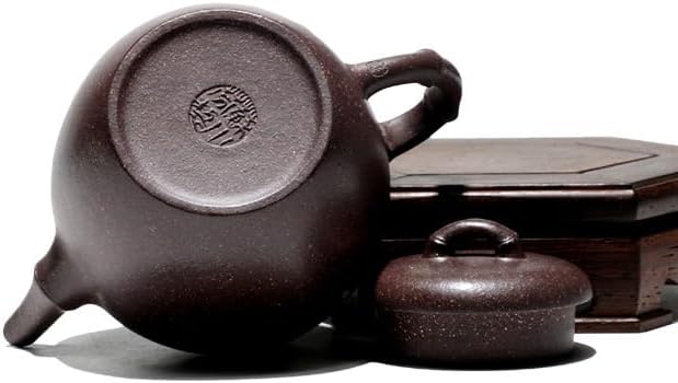 Ceramic Pot Chinese Purple Clay Multifunctional Teapot Home Hand-carved Flower and Bird Teapot Tea Ceremony Supplies Coffee Pot Loose Leaf Tea Steeper Chinese T