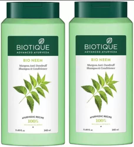 BIOTIQUE BIO NEEM Margosa Anti-Dandruff Shampoo & Conditioner (680 ml)