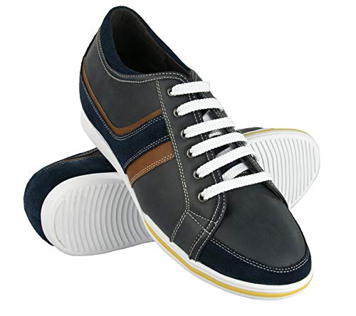 Zerimar Zapatos con Alzas Hombre| Zapatos Deportivos con Alzas Que Aumenta su Altura + 6 cm| Zapatillas Hombre de Vestir| Zapatos Hombre Casuales