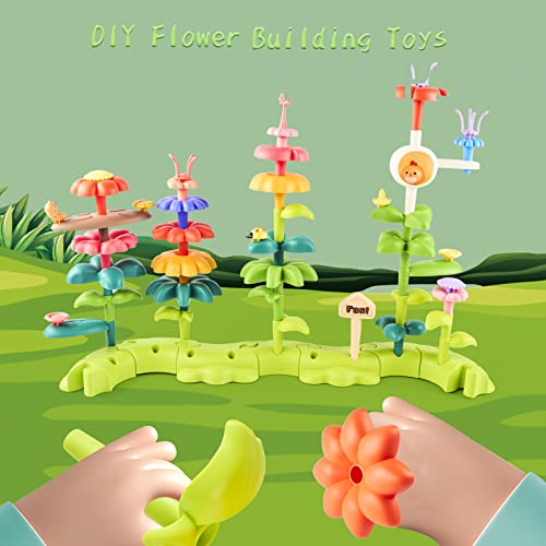 Wnsull Flower Garden Building Toys For Age 3 4 5 6 7 Girls&Boys, Upgrade Kids Garden Building Blocks Kit,Stem Preschool Garden Play Gift For Toddlers #TOP6