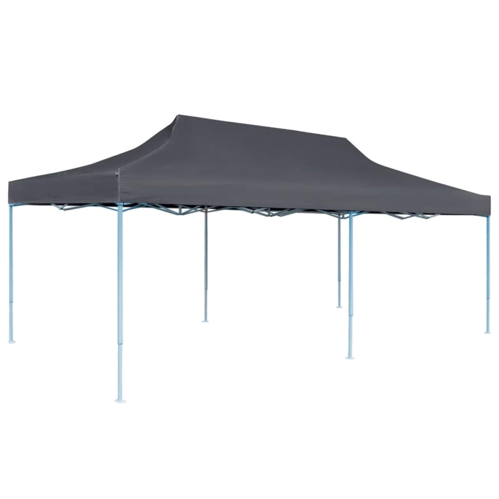 ZEYUAN Pop-Up Partyzelt mit Seitenwänden, Party Deko, Festzelt, Pavillon, Garden Decoration, Canopy Tent, Lagerzelt, Gartenpavillon, Faltbar 3 x 6 m Anthrazit