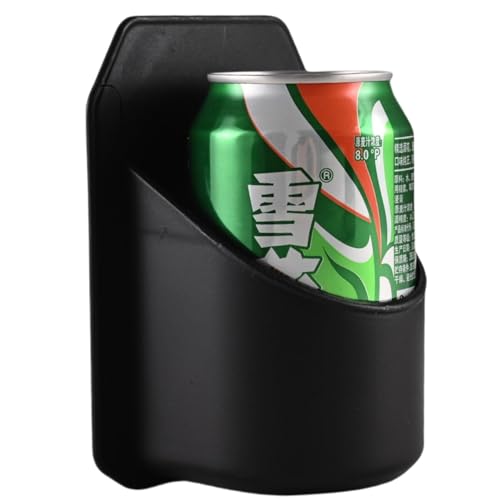 Ueeksry Beer Holder for The Shower Portable Shower Drink Cup Bottle Holder for Beer Can and Beverage Multifunctional Wall-Mounted Holder Free Your Hands - Black