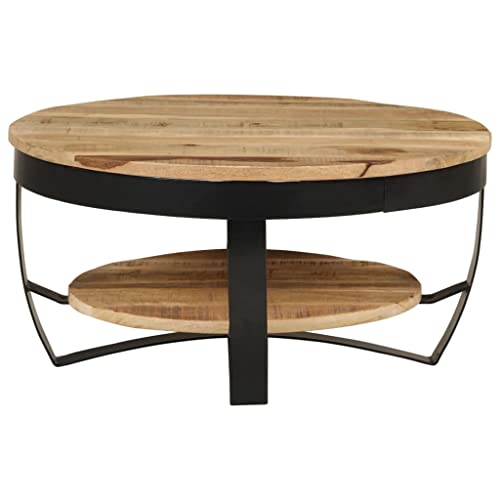 Table Basse Industrielle Bois de Manguier 65x32 vidaXL