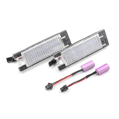 Luz matrícula LED blanca para Jeep Renegade 2015-2021 lámpara intensa 12V OEM 68247166AA pack de 2