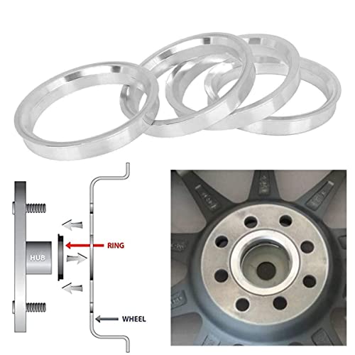 4 peças de anéis de cubo de torneira centric à prova de calor de liga de alumínio anéis centrítricos