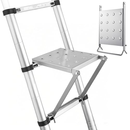 Plataforma de Escalera | de Soporte de Trabajo Resistente Antideslizante   Accesorios para Escalera,Aplicable a Pintores, Bricolaje, hogar, Trabajo, Bomberos, Banco de, Elevador y