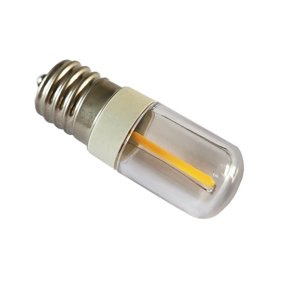 fengyan Casa bombillas, Paquete de 50 bombillas de filamento LED AC220V T18 E17 1W/2W/3W bombilla T22 de repuesto Familiar Lámpara(4000K Neutral,3W E17 220V)