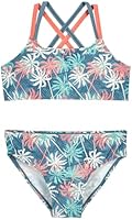 Playshoes Mädchen Zweiteiler Bikini, Blau Palmen, 146/152 cm