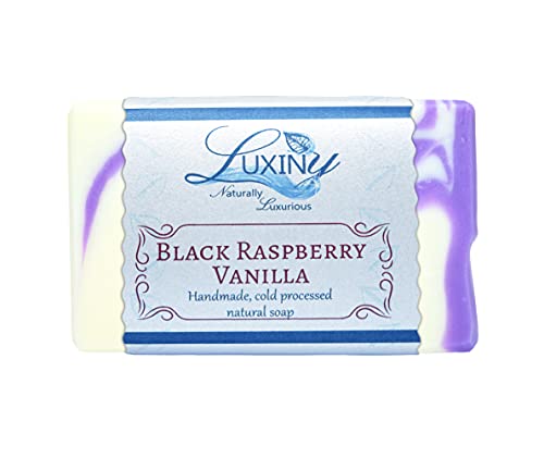 Luxiny Natural Soap Bar, Handmade Body Soap And Bath Soap Bar Is A Palm Oil Free Moisturizing Vegan Castile Soap With Fragrance Oils For All Skin Types (Black Raspberry Vanilla- 3 Pack) #TOP1