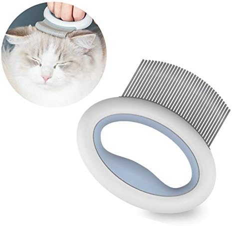 Eonpet cat Comb for Short haired Cats cat Comb clamp cat flea Comb cat Grooming Massage cat mat Comb cat paw Comb Elastic cat Comb…
