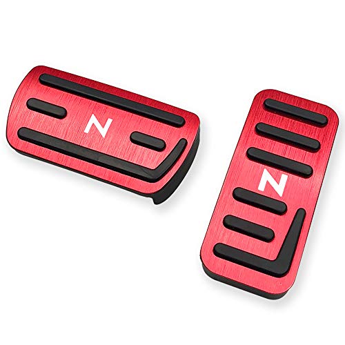 BOYOUS ホンダ N-BOX JF1 JF2 JF3 JF4 N-WGN JH1 JH2 JH3 JH4 N-ONE JG1 JG2 JG3 JG4 N-VAN JJ1 JJ2 アルミ ペダル アクセル ブレーキ カバー 工具不要 滑り止め付 被せる ゴム カスタムドレスアップ パーツ