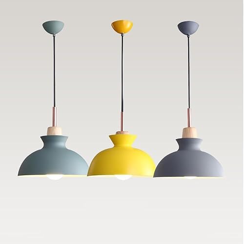 Miniatura 5 de Lámpara colgante de granero industrial retro, grande, nórdico, moderno, ajustable, lámpara colgante de techo, iluminación vintage para isla de