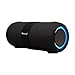 Supersonic IQ Sound IQ-2323BT 2 x 3-Inch Portable Bluetooth Fabric Speaker with TWS, Voice Control, Clear Sound, RGB Lights, Water Resistance, FM Radio, and USB/AUX Inputs - Perfect for Any Event