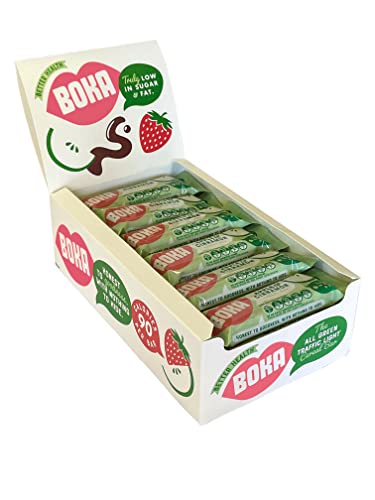 Boka Food Chewy Apple & Cinnamon Cereal Bars 24 x 30g, Healthier Snack, Vegan, Low Sugar, Low Fat & High Fibre Breakfast Bars - Great for Kids & Adults. Nut Free