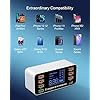 Braveking1-Cargador-USB-60W-8-Puertos-Cargador-USB-Multiple-con-Puerto-PD-20W-Estacion-de-Carga-de-Escritorio-con-Puerto-Carga-Rapida-30-USB-Puerto-y-Pantalla-LCD-para-iPhone-iPad-Samsung-Tabletas