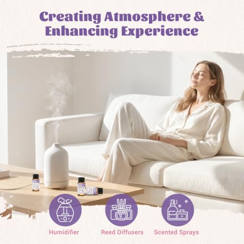 EUQEE 36Pcs Fragrance Oil Set+EUQEE 100ML/3.38 Fl Oz Coconut & Vanilla Fragrance Oil with Glass Dropper, Essential Oil for Diffuser for Home, Yoga, Long Lasting Scented Oil for Candle Making - Image 9