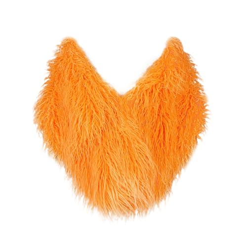 RomanticDesign Women Faux Fur Shawl Fluffy Bridal Wedding Sleeveless Wrap Warm Winter Stole Cape for Prom Evening Party2
