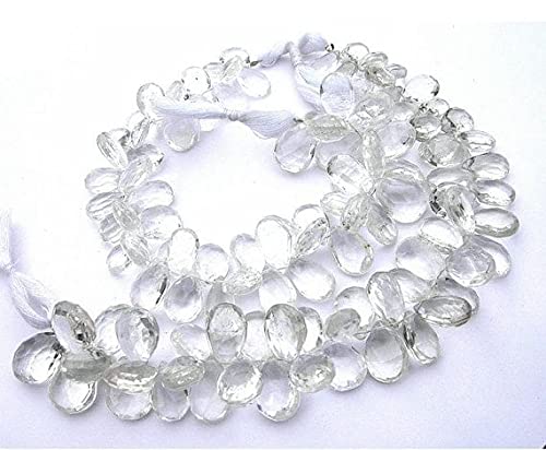 Quartz roche briolette perle naturelle pour créer des bijoux bohèmes chics fait main