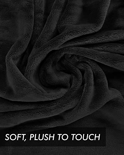 Utopia Bedding Fleece Blankets Bundle Pack Of Black And Burgundy Queen Size Bed Blankets #TOP7
