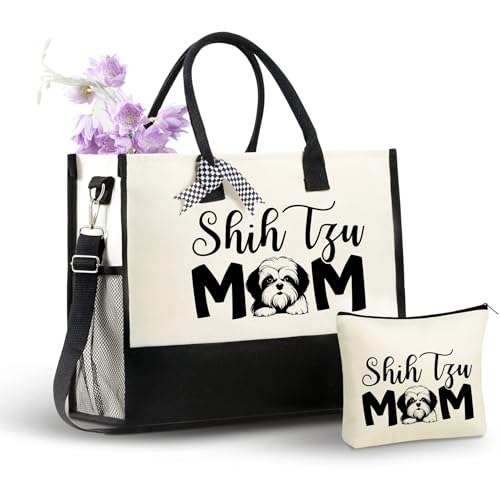 Bolsa Tote de Lona para Mujer con Cierre y Correa miniatura 1