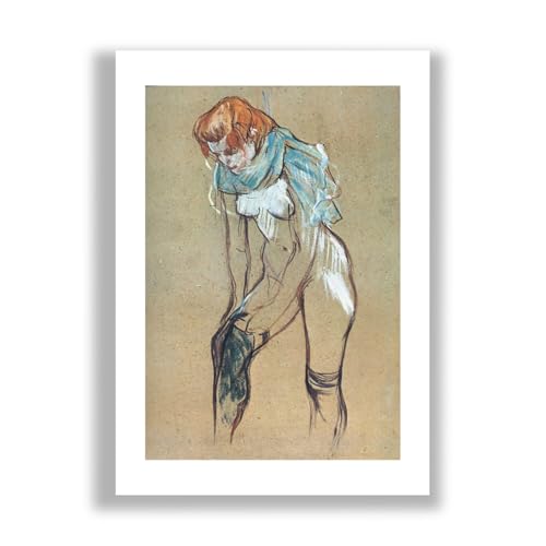 Henri Toulouse Lautrec S'habiller impression mate anti-reflet pour corriger un mur vide