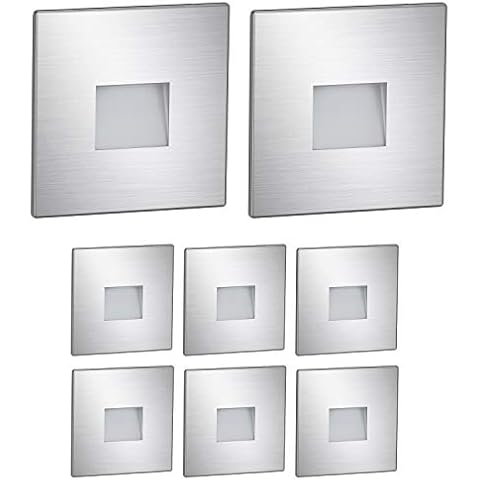 ledscom.de Luz de escalera LED/luz de escalera FOW para interiores y exteriores Cover