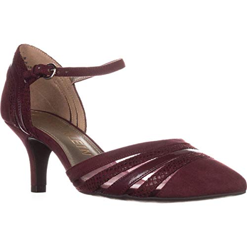Anne Klein Women's FAYME Fabric Pump, Wine Multi, 8 M US