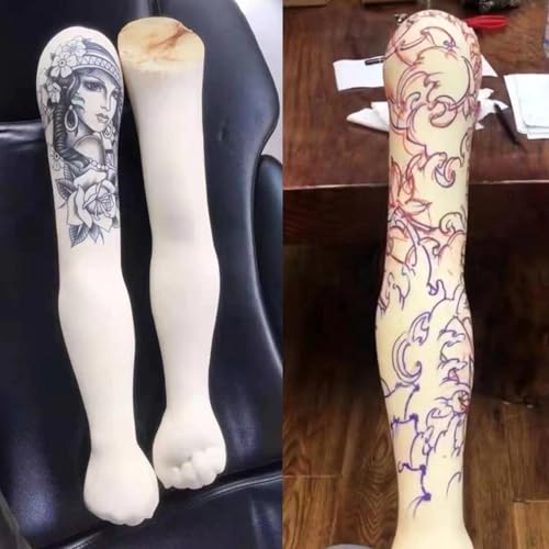 Mannequin de Tatouage en Silicone Réaliste pour Formation Professionnelle, Support de Pratique pour Apprentissage Tattoo avec Texturée pour Techniques de Shading et Linéaire – vue 3