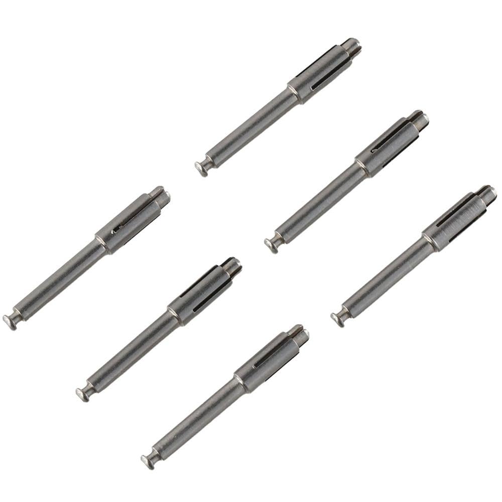 6pcs Dental Mandrel Soflex Type Disc Fit Shank for Polishing Disk,Stainless Steel Mandrel Composite Tools