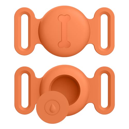 Image of Tobfit Case for Dog Cat Collar, Waterproof Apple Air Tag Protective Holder GPS Tracking Finder for Pet, Silicone Case for Dog Collar Cat Loop Holder Pet Accessories,1 Pack
