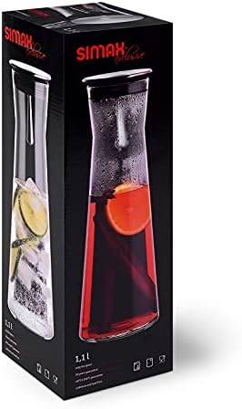 Miniatura 4 de Simax - Decantador para agua INDIS 1.1L jugo de vino, klid de metal, talla única, transparente