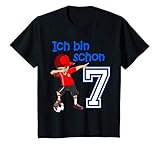Dieses Fussball Geburtstag Design ist für alle Fußballer, Jungen und Mädchen die bald ihren 7. Geburtstag feiern. Fußballspieler lieben ihren Sport und die coole Dab dabbing Tanz Pose. Perfektes Geschenk für deinen Sohn oder Tochter zur Geburtstagsfeier.