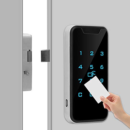 Electronic Cabinet Lock Kit, Digital Touch Keypad Lock, Code/RFID Card/Wristband Entry, Keyless Door