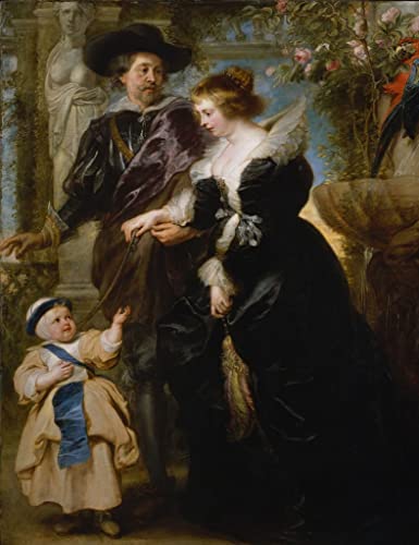 Toile Rubens Helena Fourment et son fils Frans peinture murale impression pour salon 60x90cm