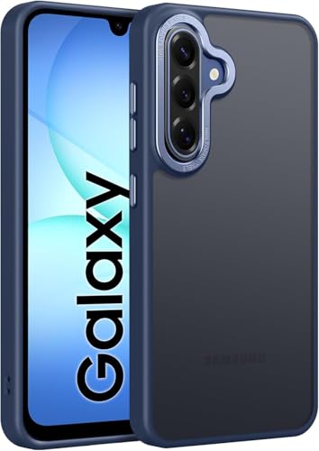 Image of DIZORO Matte Case for Samsung A26 5G Translucent Frosted Hard Back Phone Case Anti-Fingerprint Anti-Slip Shockproof Protective Case Cover for Samsung A26 5G Navy Blue
