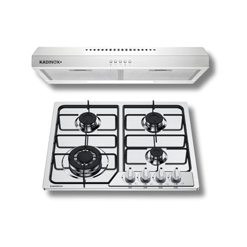 Listado de Parrilla y Campana , listamos los 10 mejores. 42 Combo Parrilla De Gas 4 Quemadores Y Campana Extractora De Pared 60cm Color Plateado