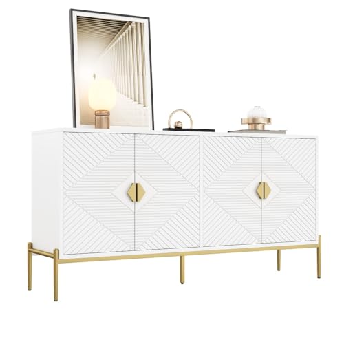 MUZHIXIANG Modern Sideboard Cabinet 162x40x80cm - Storage Chest For Living Room Dining Room Entryway