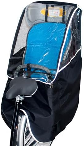 Rear Bike Seat Canopy - Rain & Wind Protection Shield, Water-Resi...