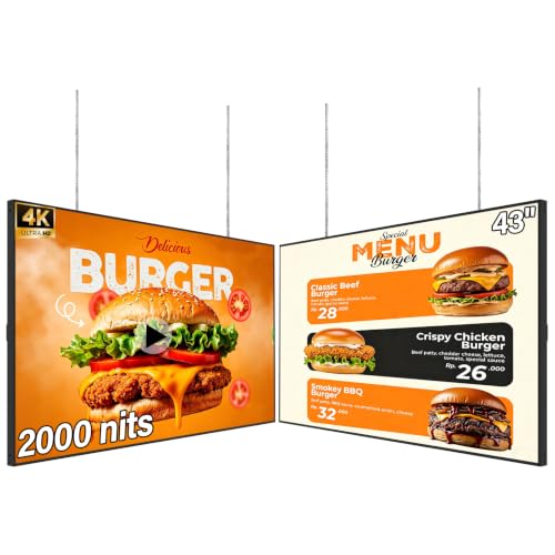 Image of 43inch Digital Signage Display, 4K 2000nits Brightness Advertising Display