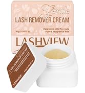 LASHVIEW Eyelash Extension Remover Cream, Gentle Eyelash Glue Remover Low Irritation for Sensitiv...
