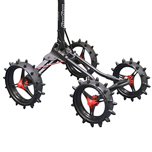 Clicgear Unisex Hedgehog Wheels FÜR Clicgear 8 0 4er-Pack, Schwarz, Einheitsgröße