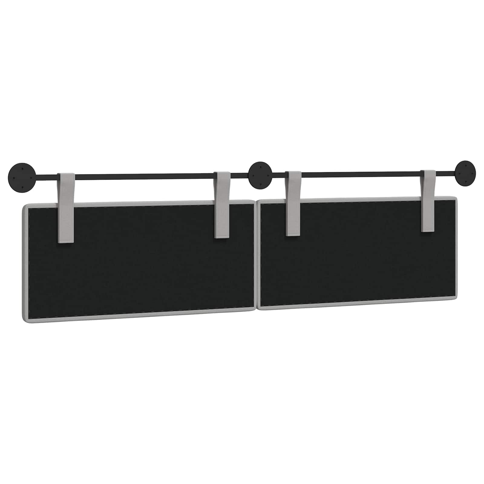 Cabecero colgante cama gris nube tela tapizada – 190 x 55 cm montaje en pared cabecero de cama juego para dormitorio habitación de invitados cojín de pared panel de cama