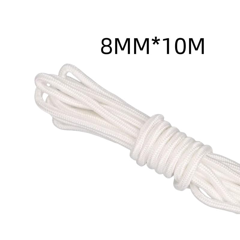 10 Meters Nylon Rope 8mm Wide Nylon Clothesline White Rope For Binding,Weaving - Image 2