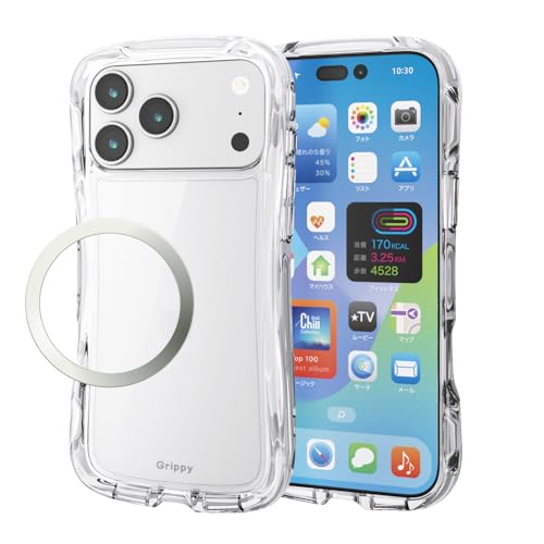 GR iPhone 17 Pro Max P[X Jo[ NA ϏՌ Ռz nCubh TPU Grippy ɓ Obv Xgbvz[t Jی ^XebJ[t XgbvV[gt I[NA PM-A25DG
