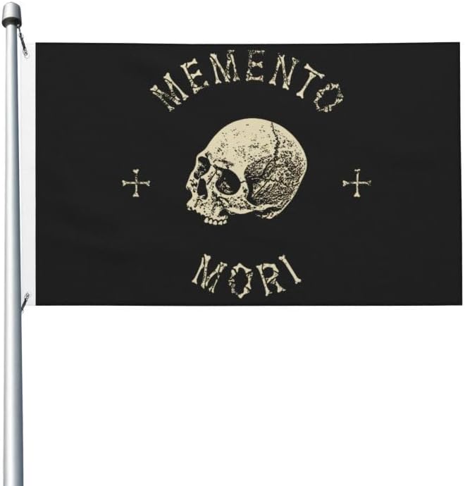 Memento- Mori-Skull FLAG 2X3 Double-Sided Printing-Garden Flag Car Flag-Wall Flags-Banners for Outdoor