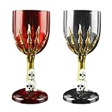 Amosfun 2pcs Halloween gobelet en Plastique crâne Griffes calices pour Bar ktv Magasin Couleur aléatoire Non-luminance