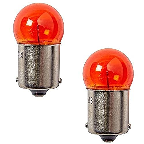 cyclingcolors 2x 12V 10W BA15S naranja bombilla coche moto ciclomotor scooter bombillas luz