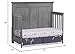 Oxford Baby Kenilworth 4-in-1 Convertible Baby Crib, Graphite Gray, GreenGuard Gold Certified