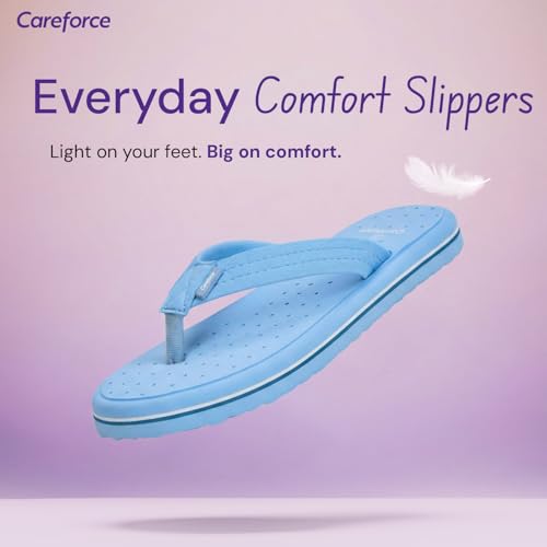 Image of Careforce Flip Flops for Women Daily Use, EVA Cushioned Anti-Slip Sliders & Flip Flops Arch Support Chappal for Daily Comfort & All-Day Footwear for Women, Softstep