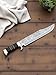 Crocodile Dundee Bowie Knife, Damacus Steel Blade, Bull Horn Handle, Best Gift for Him/Her